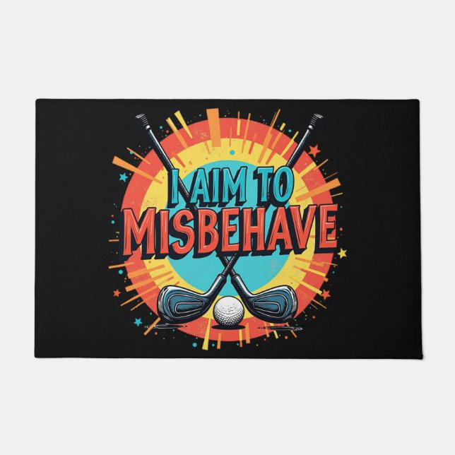 Cool Golf deurmat met grappig citaat (Voorkant)