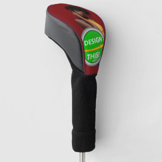 COOL! Golf Driver Head Hoesje - Bourgondische trim Golfheadcover