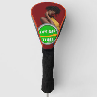 COOL! Golf Driver Hoofd Hoesje - Sinaasappel trim Golfheadcover