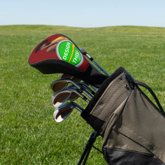 COOL! Golf Driver Hoofd Hoesje - Zwart sieraad - C Golfheadcover