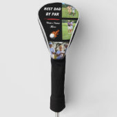 Cool Golf Gifts voor Dad Custom 3 Foto & Naam Golfheadcover (Voorkant)