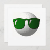 Cool Golf Invitation Kaart (Voorkant / Achterkant)