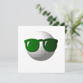 Cool Golf Invitation Kaart (Staand voorkant)