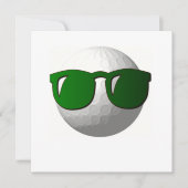 Cool Golf Invitation Kaart (Voorkant)
