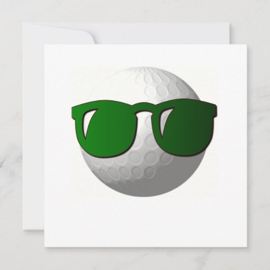 Cool Golf Invitation Kaart (Voorkant)