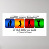 Cool Golf is een manier van leven Poster (Voorkant)