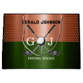 Cool Golf Monogram Ontwerp Groot Cadeauzakje (Voorkant)