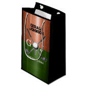 Cool golf monogram ontwerp klein cadeauzakje (Voorkant Gekanteld)