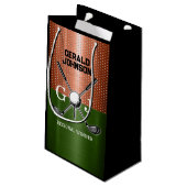 Cool golf monogram ontwerp klein cadeauzakje (Achterkant Gekanteld)