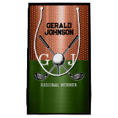 Cool golf monogram ontwerp klein cadeauzakje (Voorkant)