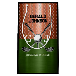 Cool golf monogram ontwerp klein cadeauzakje