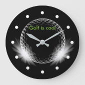Cool Golf Theme Grote Klok (Voorkant)