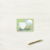 Cool Golf Theme Sticky Notepads Post-it® Notes (Op bureau)