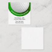 Cool Golf Theme Vierkante Visitekaartje (Voorkant / Achterkant)