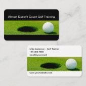 Cool Golf Training Coach-Visitekaartjes Visitekaartje (Voorkant / Achterkant)