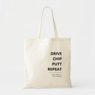 COOL GOLF VADERDAG DRIVE CHIP POTT HERHAALD TOTE BAG