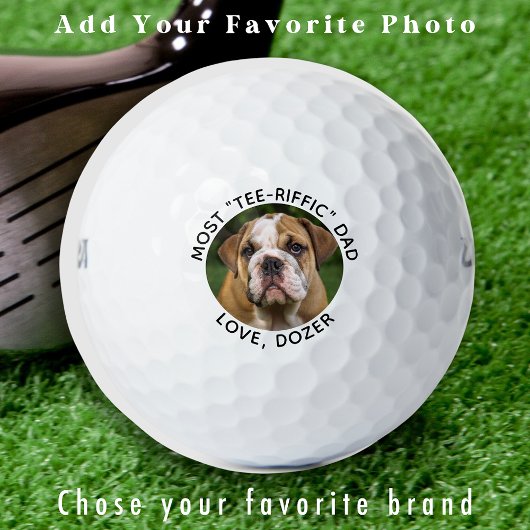 Cool Golfer gepersonaliseerde moderne hond foto Golfballen