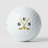 Cool Golfer Monogram | drieletterige bijnaam Golfballen (Voorkant)