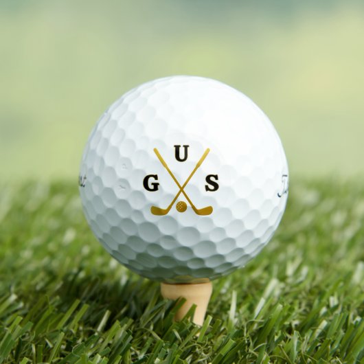 Cool Golfer Monogram | drieletterige bijnaam Golfballen (Insitu Shirt)