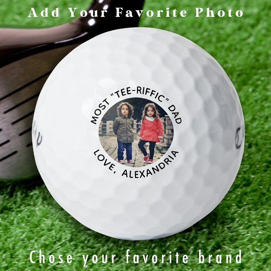 Cool Golfer Papa Gepersonaliseerde Schattigee Kind Golfballen