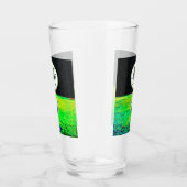Cool Golfing Name Monogram Black Sports Hobby Mann Glas (Rechts)