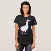 Cool Goose Duck Silhouette Stylish Geese Bird Anim T-shirt (Voorkant volledig)