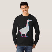 Cool Goose Duck Silhouette Stylish Geese Bird Anim T-shirt (Voorkant volledig)