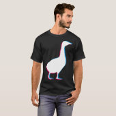 Cool Goose Duck Silhouette Stylish Geese Bird Anim T-shirt (Voorkant volledig)