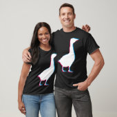 Cool Goose Duck Silhouette Stylish Geese Bird Anim T-shirt (Unisex)
