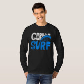 Cool Gorilla Face Surf Gorilla Surf T-shirt (Voorkant volledig)