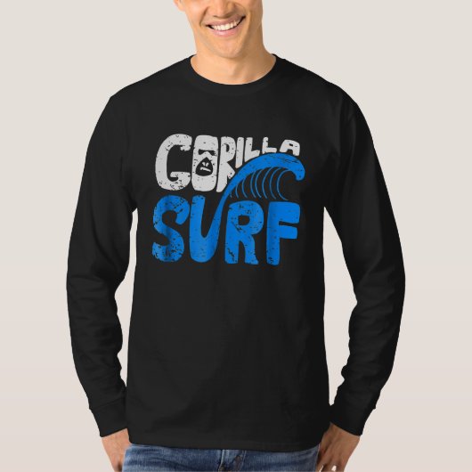 Cool Gorilla Face Surf Gorilla Surf T-shirt (Voorkant)