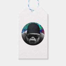 Cool Gorilla Gift Label