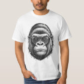 Cool gorilla stijl t-shirt (Voorkant)