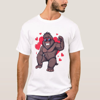 Cool Gorilla Valentine T-shirt
