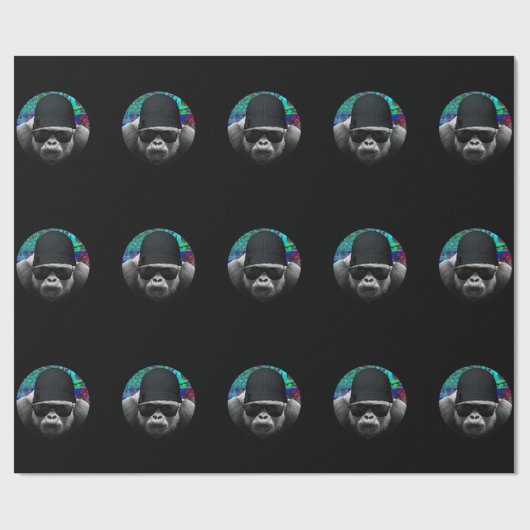 Cool Gorilla Wrapping Papier (Vlak)