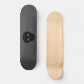 Cool Gothic Black Skull Skateboade Persoonlijk Skateboard (Voorkant)