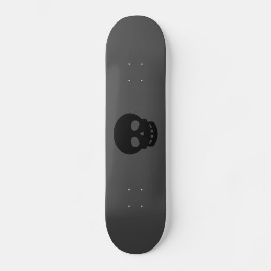 Cool Gothic Black Skull Skateboade Persoonlijk Skateboard (Voorkant)