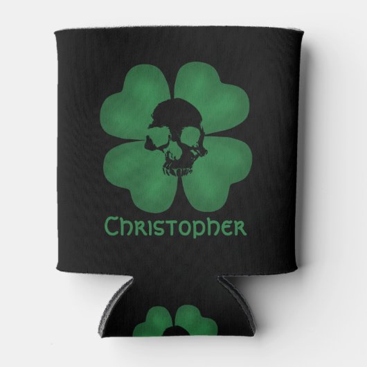 Cool Gothic shamrock Blikjeskoeler (Voorkant)