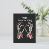 Cool Gothic skelet handen Feestdagenkaart (Staand voorkant)