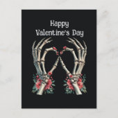 Cool Gothic skelet handen Feestdagenkaart (Voorkant)