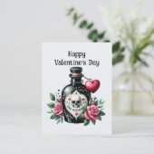 Cool Gothic Valentijn love potion Feestdagenkaart (Staand voorkant)