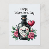 Cool Gothic Valentijn love potion Feestdagenkaart (Voorkant)