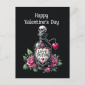 Cool Gothic Valentijn love potion Feestdagenkaart (Voorkant)