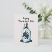 Cool Gothic Valentijns liefdesdrank Feestdagenkaart (Staand voorkant)