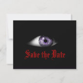 Cool Gothic Wedding Save the Date Gothic Bride Dar (Voorkant)
