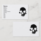 Cool gothische visitekaartjes van de schedel (Voorkant / Achterkant)
