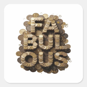 Cool Goud FABULEUZE Sticker Kunst
