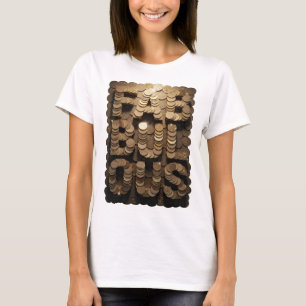 Cool Goud FABULOUS Grafisch ontwerp T-shirt