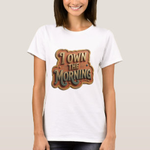Cool Goud I BEZIT DE OCHTEND Grafische T-shirt