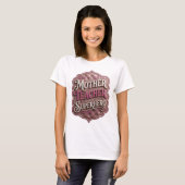 Cool Goud MOEDER LERAAR SUPERHELD Modern Ontwerp T-shirt (Voorkant volledig)